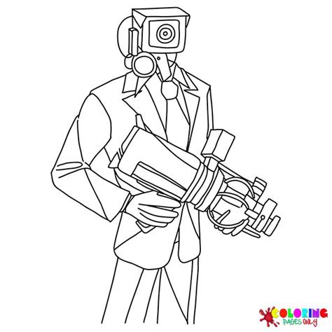 Titan Cameraman Coloring Pages - Coloring Pages For Kids And Adults ...