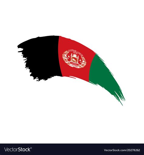 Afghanistan flag Royalty Free Vector Image - VectorStock