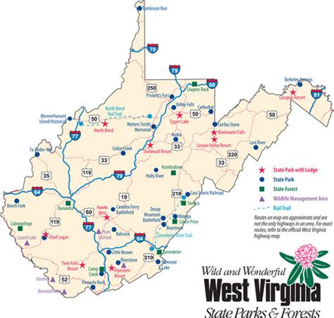 West Virginia State Parks - WV State Forests - Rail Trails - MH3WV