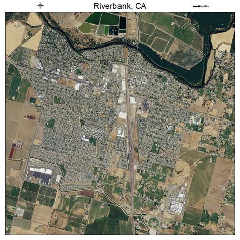 Aerial Photography Map of Riverbank, CA California