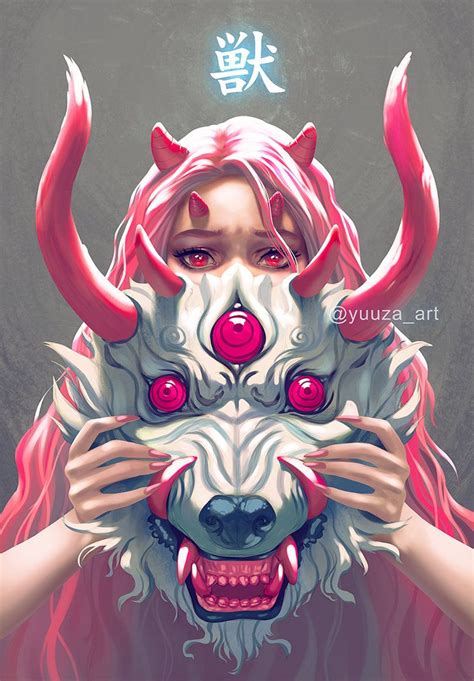 Oni de Yuuza | Character art, Samurai art, Japanese art