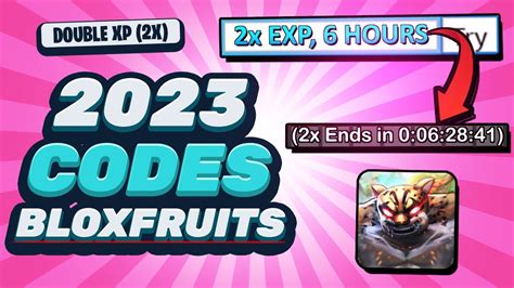 New 2x Exp Codes For Blox Fruits July 2023 - Image to u