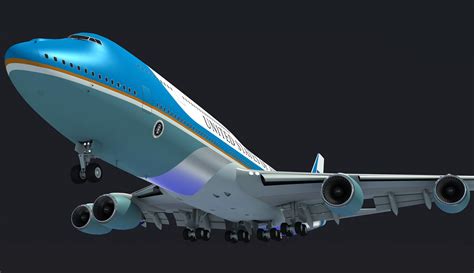 3D Models - Boeing Air Force One Landing Scene – 3D Horse