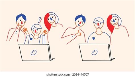 Vector Illustration People Work Stock Vector (Royalty Free) 2034444707 | Shutterstock