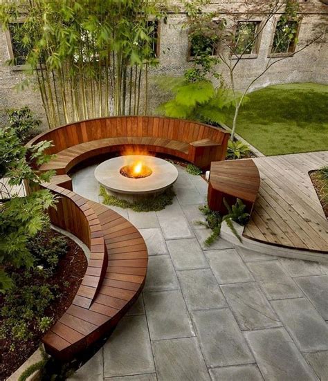 63+ Simple DIY Fire Pit Ideas for Backyard Landscaping #backyardlandscaping #backyardplayhouse # ...