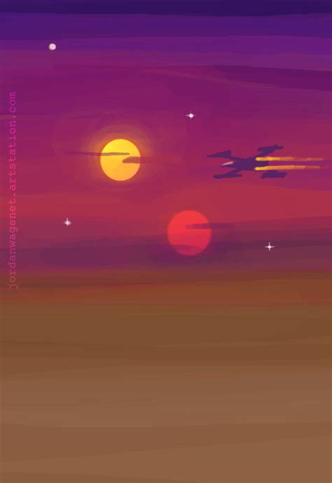 Twin Suns of Tatooine by theladyofperelen on DeviantArt