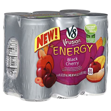 V8 +Energy Black Cherry Drink 6 ct; 8 fl oz | Shipt