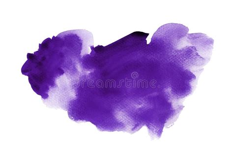 Splash of Dark Purple Watercolor Stock Illustration - Illustration of ...