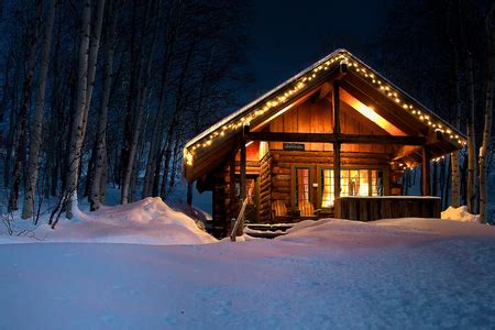 Winter Cabin at Night - Photography & Abstract Background Wallpapers on Desktop Nexus (Image 894385)