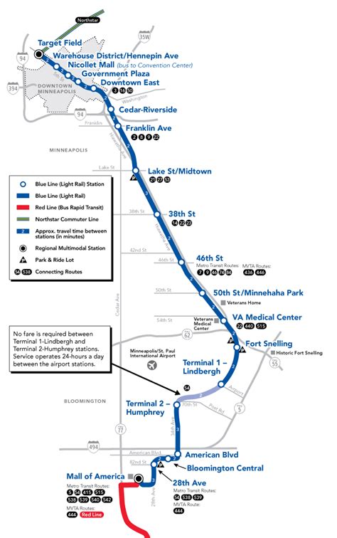 Blue Line map - Metro Transit