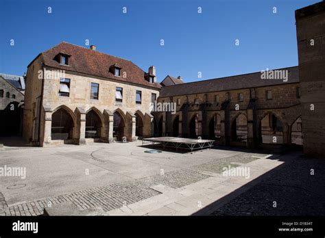 Langres ST Mammes Cathedral oratory courtyard, Haute Marne, France Stock Photo - Alamy