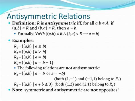 PPT - Relations and Their Properties PowerPoint Presentation, free ...