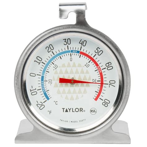 Taylor 3507 2 1/2" Dial Refrigerator / Freezer Thermometer | Digital ...