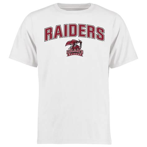 Colgate Raiders White Proud Mascot T-Shirt