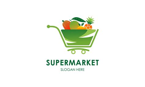 Supermarket Logo Template Design Vector Graphic by 2qnah · Creative Fabrica | Supermarket logo ...