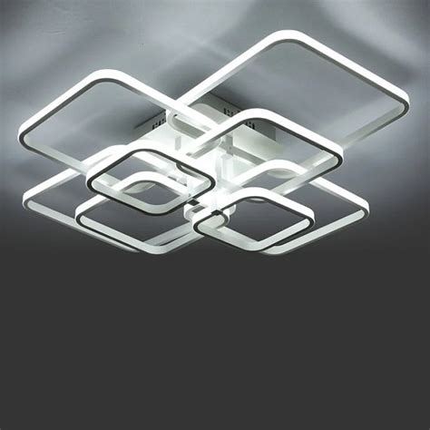 Touch Remote Dimming Modern plafon LED Ceiling Lamp Fixture Aluminum Dining Living Room Bedroom ...