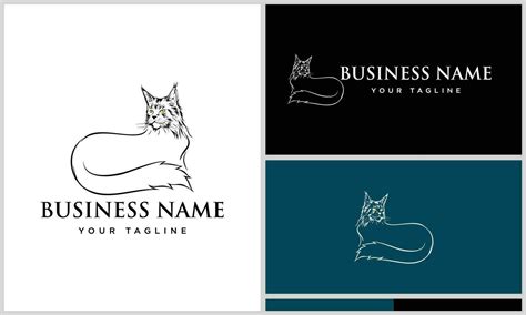 persian cat line logo template 29695056 Vector Art at Vecteezy