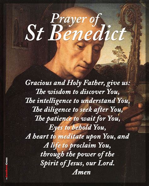 Prayer of St Benedict - The Southern Cross