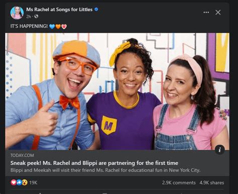 Ms Rachel and Blippi are doing a collab : r/daddit