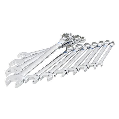 Kobalt 11-Piece Set 12-Point Metric Standard Combination Wrench Set at ...