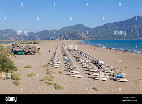 Iztuzu Beach (turtle beach), Dalyan-Delta, West Coast, Turkey Stock ...