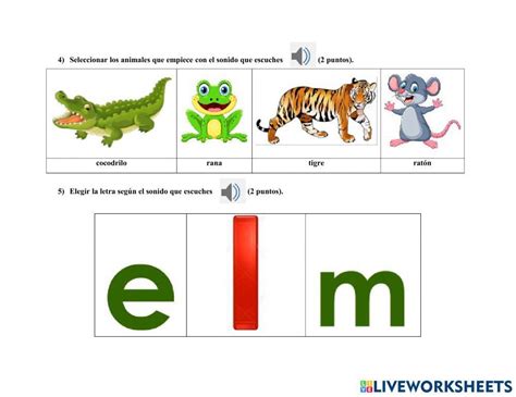 Fonemas y grafemas interactive worksheet | Live Worksheets