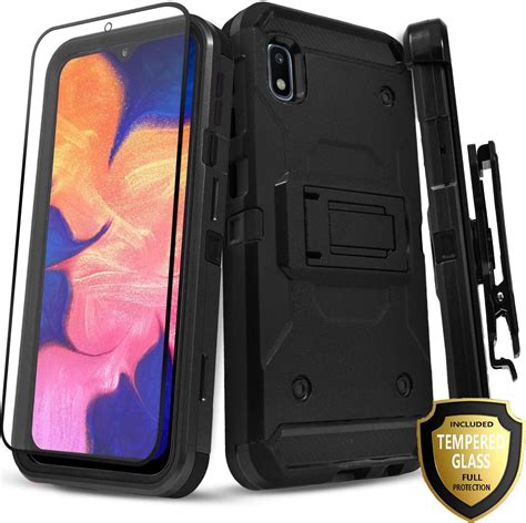 Galaxy A10e Case, With [Tempered Glass Screen Protector Included ...