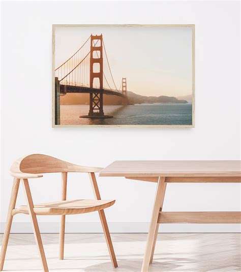 Golden Gate Wall Art Bridge Photography Urban Architecture - Etsy