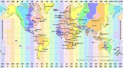 carte-fuseau-horaire-du-monde-1024 International Time Zone Map, International Friends, World Map ...