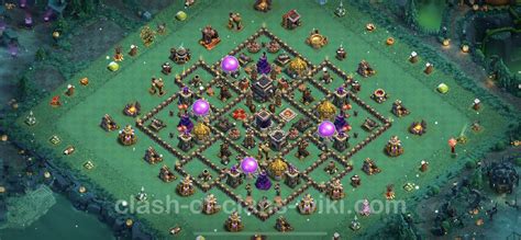 Farming Base TH9 with Link, Anti 3 Stars, Hybrid - Clash of Clans 2023 ...