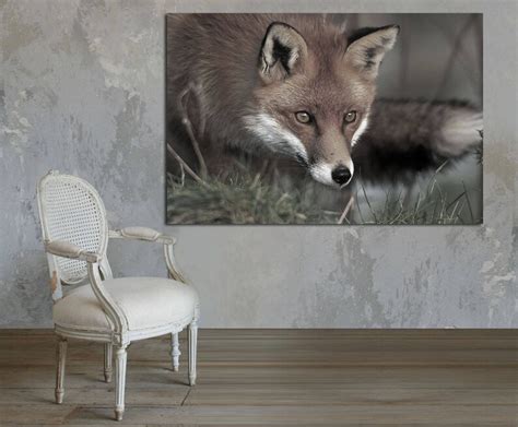 Fox Canvas Print Fox Wall Art Canvas Print. Wall Art Large - Etsy