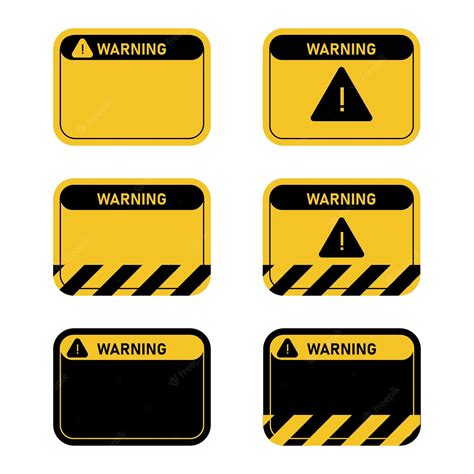 Premium Vector | Warning sign Blank warning sign on white background