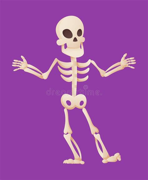 Very Funny Cartoon Skeleton Stock Illustration - Illustration of capper ...