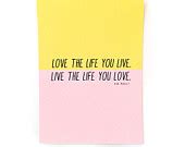 Items similar to Love the Life You Live - Bob Marley // Small Desk Print on Etsy