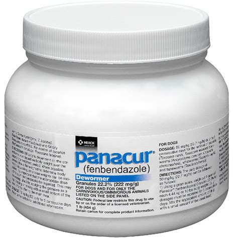 Panacur Granules 22.2% Fenbendazole, 1 lb | Free Shipping | EntirelyPets Rx