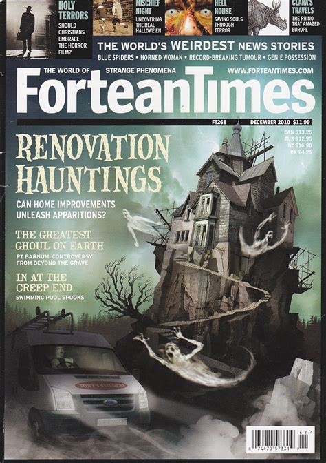 Fortean Times (December 2010) Budd Hopkins, Artist & Ufologist; Renovation Hauntings: Home ...