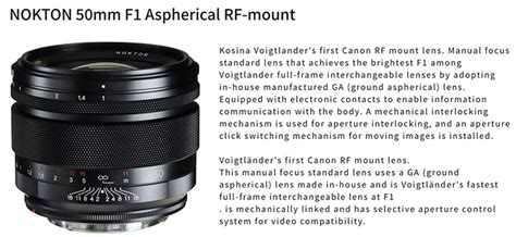 Cosina announced three great lenses for Canon RF and Fuji X that might ...