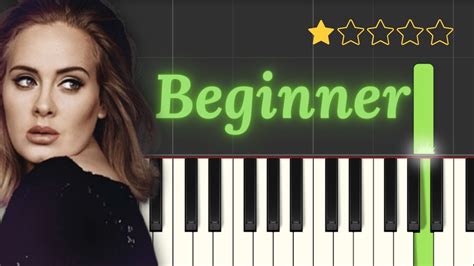 Easy On Me by Adele - EASY Piano Tutorial - YouTube