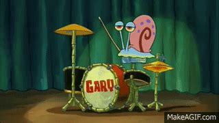 Gary The Snail - Ba Dum Tss (Rimshot) on Make a GIF