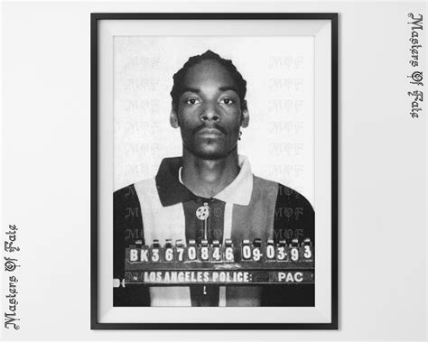 Snoop Dogg Mugshot REMASTERED 1990s Rapper Celebrity Marihuana - Etsy ...