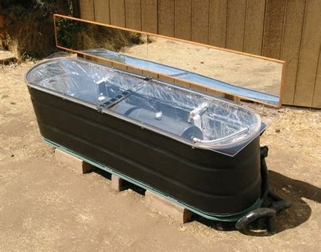 DIY Stock Tank Solar Hot Water Heater