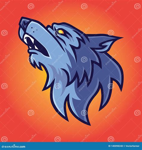 Wolf Logo Dog Silhouette Clipart Cartoon Vector | CartoonDealer.com ...