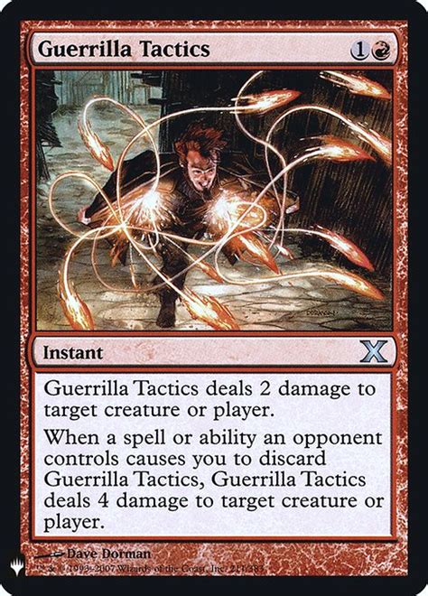 Cards - Guerrilla Tactics | MTG Meta