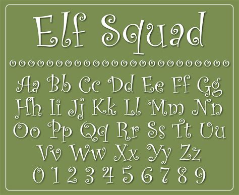 Curly Font Elf Font Curly Cursive Font Curly Script Font Curly - Etsy ...