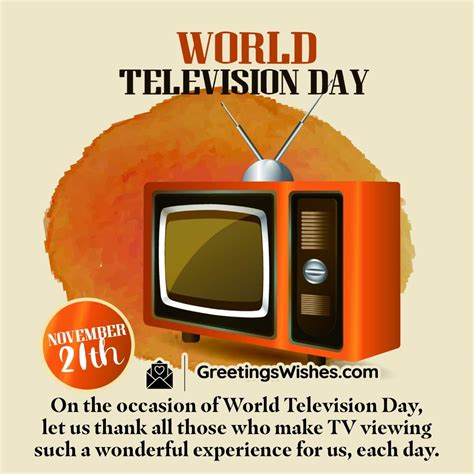 World Television Day Messages, Quotes (21 November) - Greetings Wishes