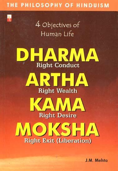 Four Objectives of Human Life (Dharma Artha Kama and Moksha) | Exotic India Art