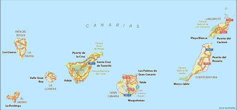 Canary Islands Map - GIS Geography