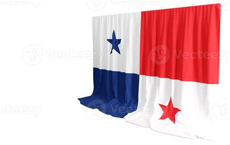 Panama Flag Curtain in 3D Rendering called Flag of Panama 30341403 PNG