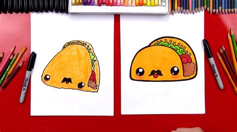 How To Draw A Funny Taco - Art For Kids Hub