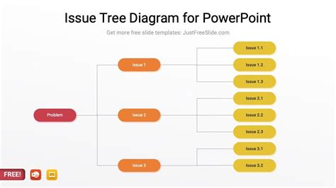 Free Issue Tree Diagram for PowerPoint | Just Free Slide